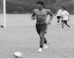 He participated in sports like soccer, track prior to getting online fame.